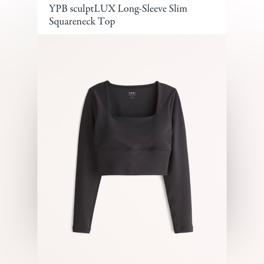 Long sleeve cropped workout top